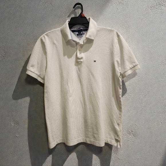 Tommy Hilfiger Men's White Polo Shirt - Picture 4 of 7